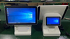 Dual screen15.6 ” all in one POS machine With POS receipt thermal Printer White color