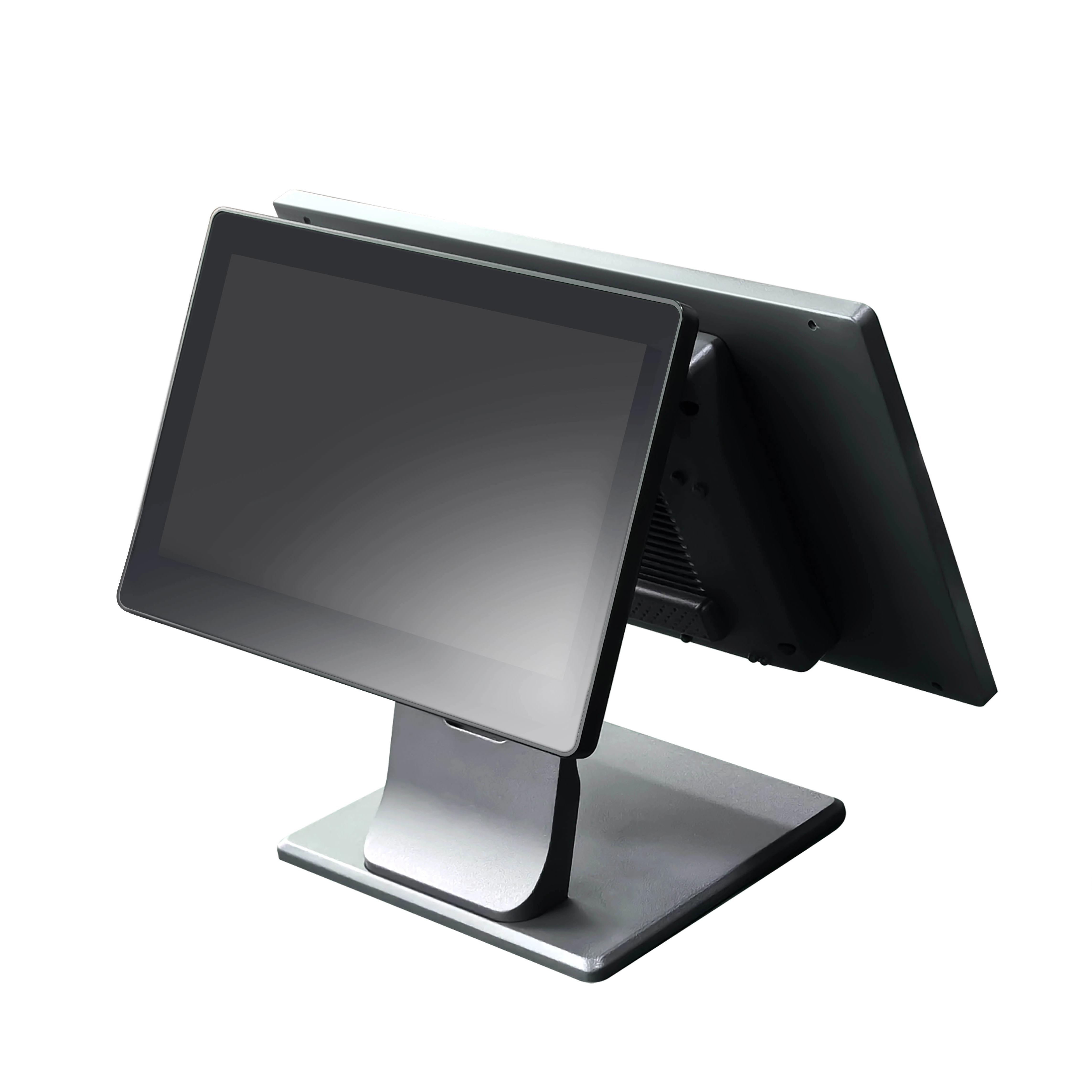 OAWELL Dual screen 15.6" Almuminum Metal POS machine system 