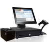 Good price 15" inch capactive touch screen POS system in Glossy black color 