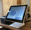 Good price 15" inch capactive touch screen POS system in Glossy black color 